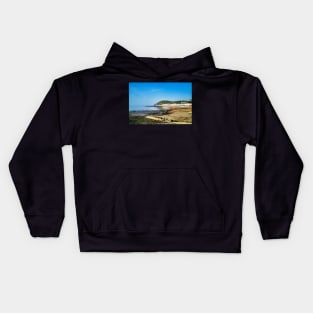 Aberystwyth Beach & Promenade - Spring Sunshine - Coastal Scenery Kids Hoodie